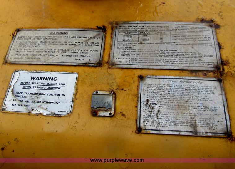 image for item E4714 1970 Caterpillar 627 scraper