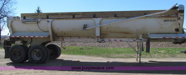 image for item E4716 1997 Ranco-anvil frame-less end dump trailer