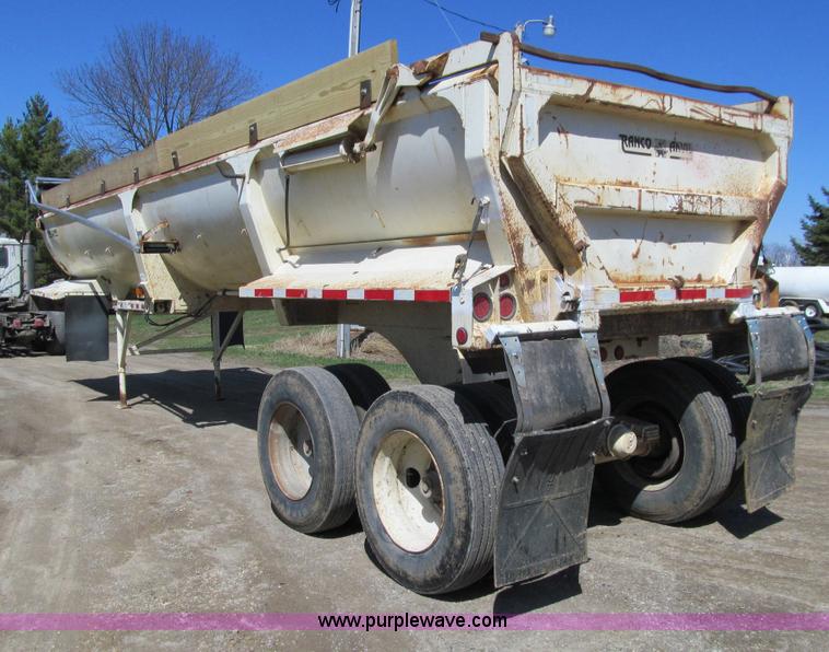 image for item E4716 1997 Ranco-anvil frame-less end dump trailer