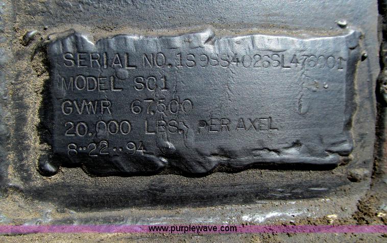 image for item E4722 1995 Smithco 5C1 side dump trailer