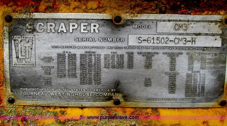 image for item E4727 Shop built hydraulic pull scraper bowl