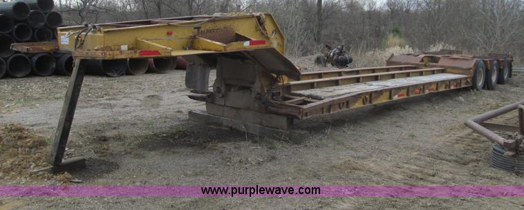image for item E4743 1982 Talbert triple axle lowboy trailer