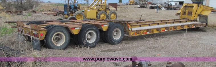 image for item E4743 1982 Talbert triple axle lowboy trailer