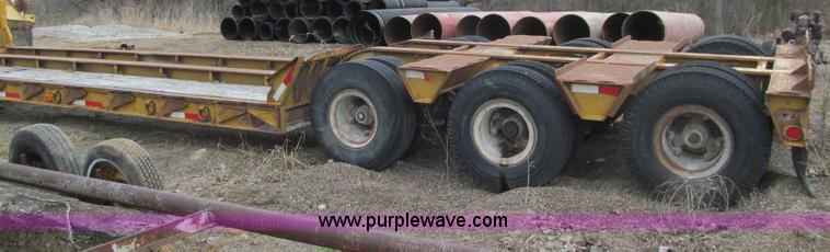image for item E4743 1982 Talbert triple axle lowboy trailer