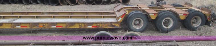 image for item E4743 1982 Talbert triple axle lowboy trailer