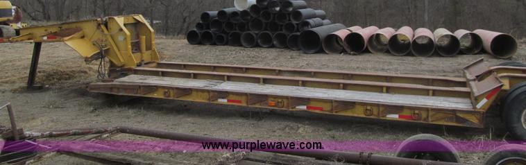 image for item E4743 1982 Talbert triple axle lowboy trailer