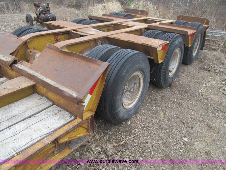 image for item E4743 1982 Talbert triple axle lowboy trailer
