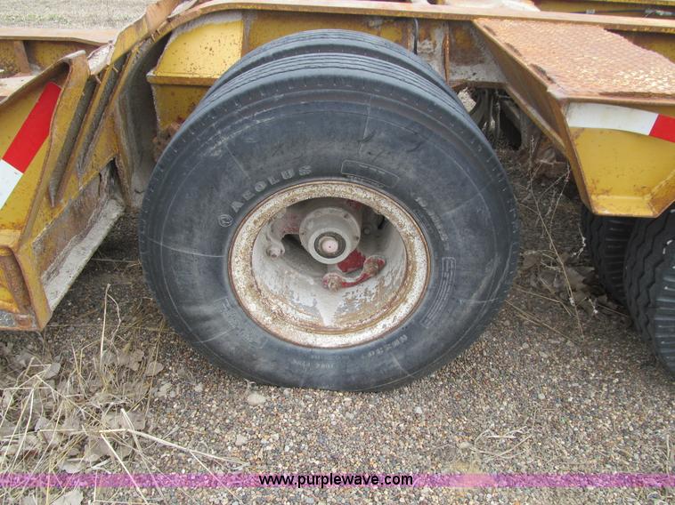 image for item E4743 1982 Talbert triple axle lowboy trailer