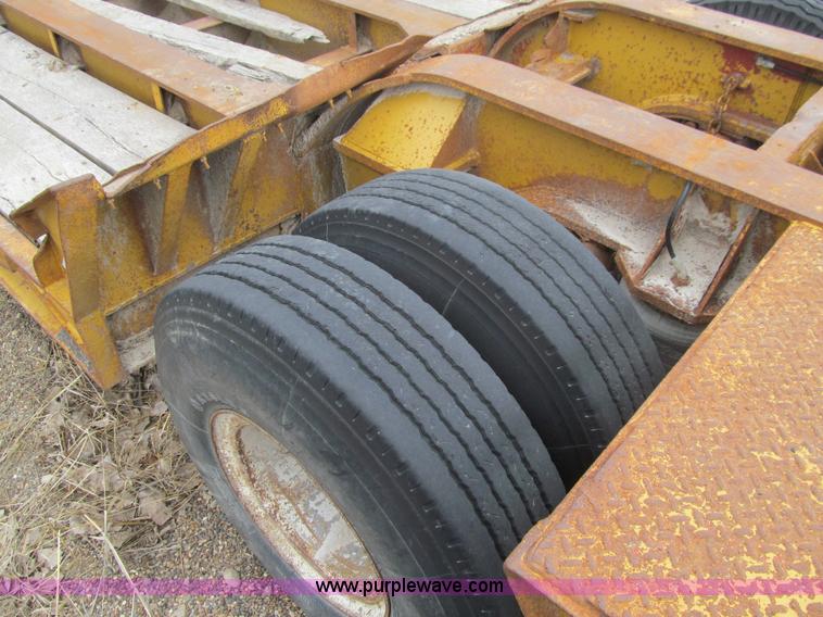 image for item E4743 1982 Talbert triple axle lowboy trailer