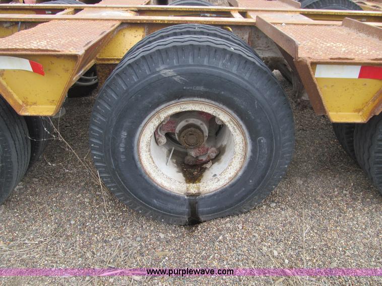 image for item E4743 1982 Talbert triple axle lowboy trailer
