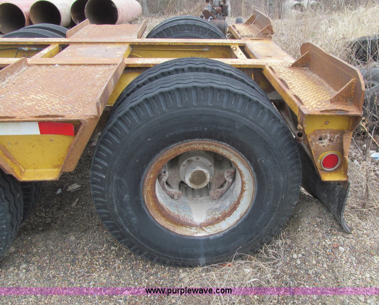 image for item E4743 1982 Talbert triple axle lowboy trailer