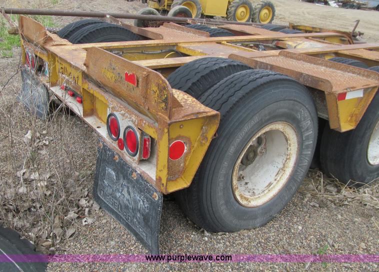 image for item E4743 1982 Talbert triple axle lowboy trailer