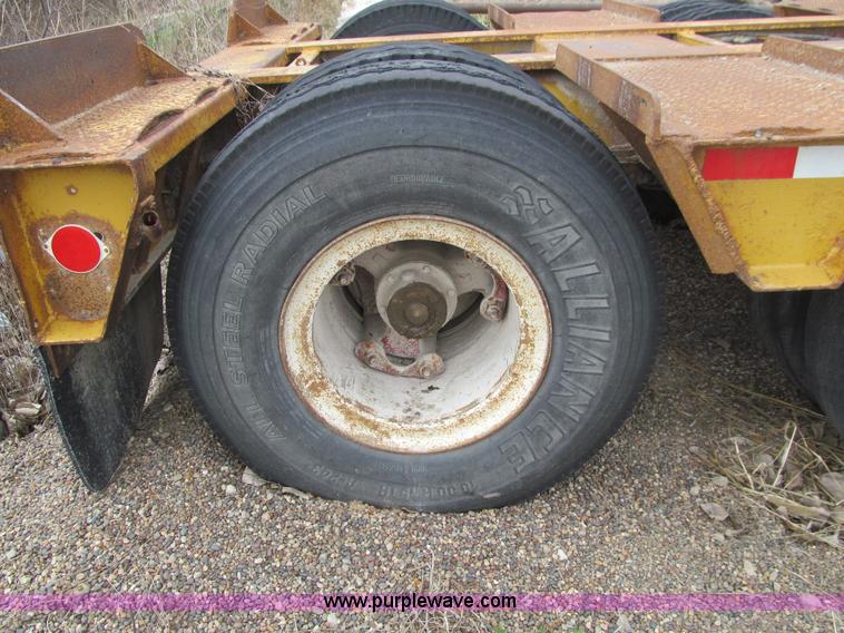 image for item E4743 1982 Talbert triple axle lowboy trailer
