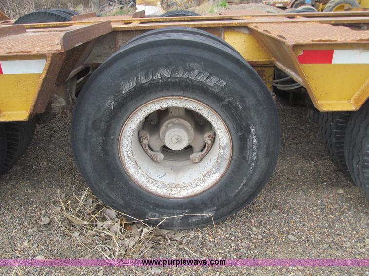 image for item E4743 1982 Talbert triple axle lowboy trailer