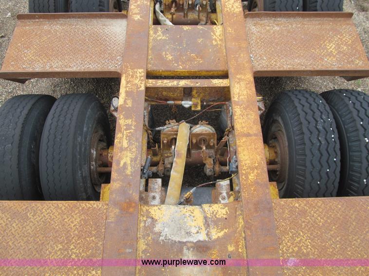 image for item E4743 1982 Talbert triple axle lowboy trailer