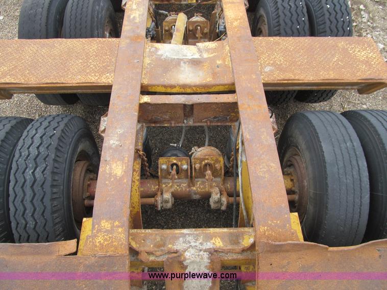 image for item E4743 1982 Talbert triple axle lowboy trailer