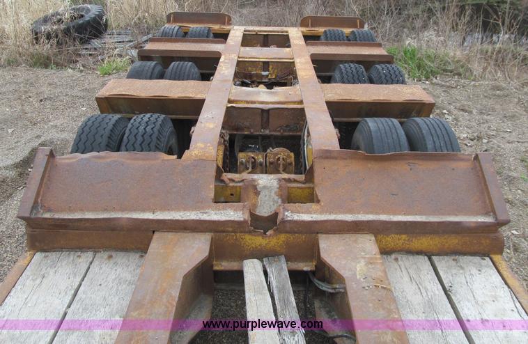 image for item E4743 1982 Talbert triple axle lowboy trailer