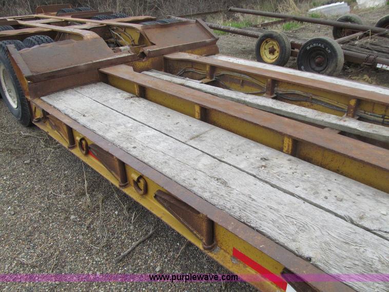 image for item E4743 1982 Talbert triple axle lowboy trailer
