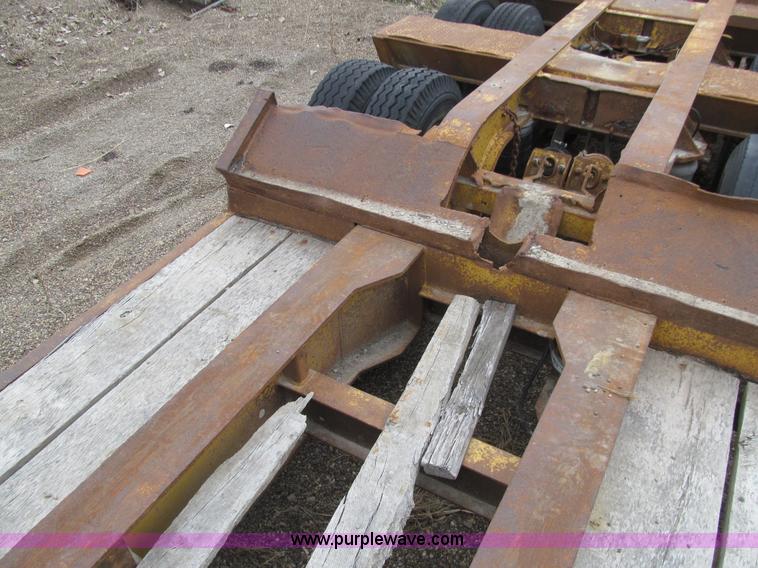 image for item E4743 1982 Talbert triple axle lowboy trailer