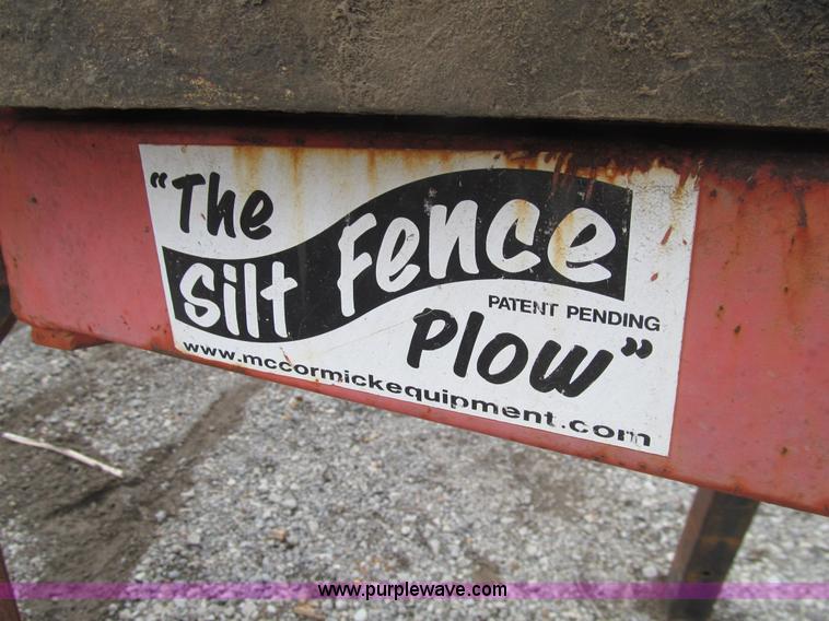 image for item E4762 McCormick Equipment silt fence plow
