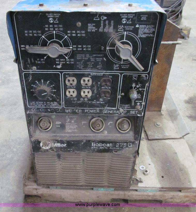 image for item E4775 Miller Bobcat 225G AC/DC welder generator