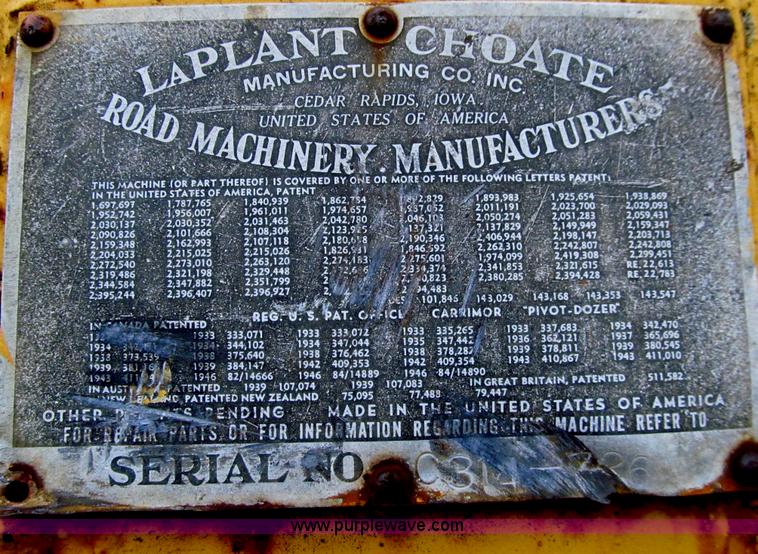 image for item E4776 Laplante Choate C314 cable pull scraper