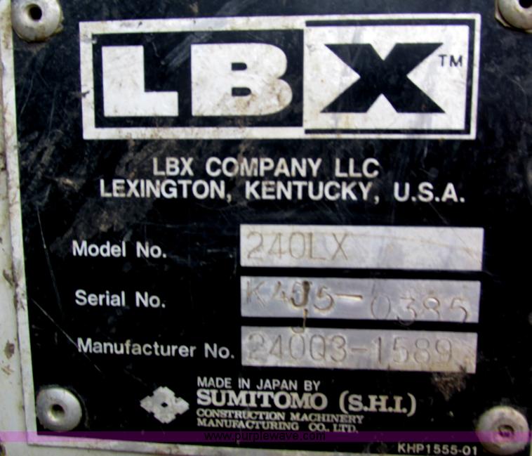 image for item I4185 2005 Link Belt 240LX excavator