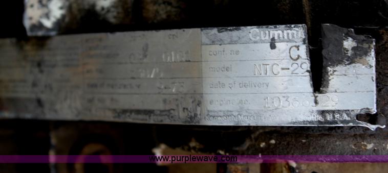 image for item AN9896 Cummins 290 six cylinder diesel engine