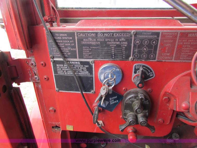 image for item AN9908 1957 Utic M35 fire truck