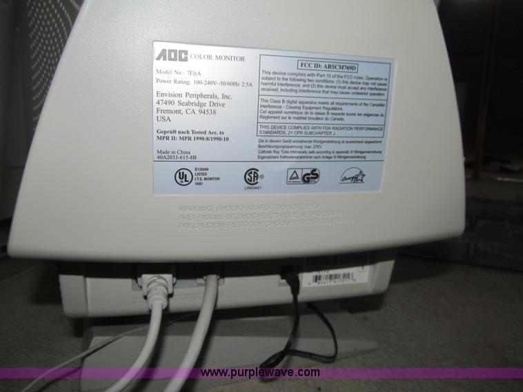 image for item AQ9827 (2) ADC 19" monitors