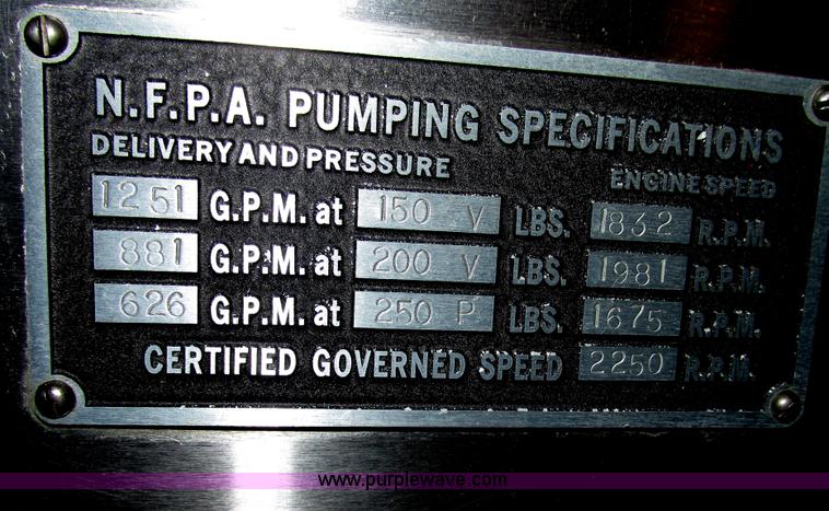 image for item F7366 1992 American Lafrance Century 2000 pumper fire truck