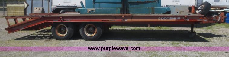 image for item F8241 1985 Donahue D18BR equipment trailer