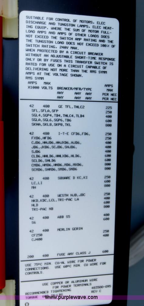 image for item F8242 Skid mounted 50K generator