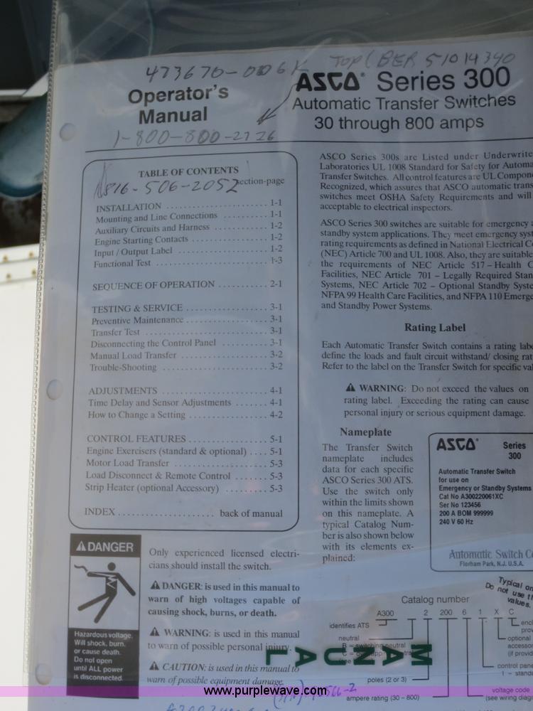 image for item F8242 Skid mounted 50K generator