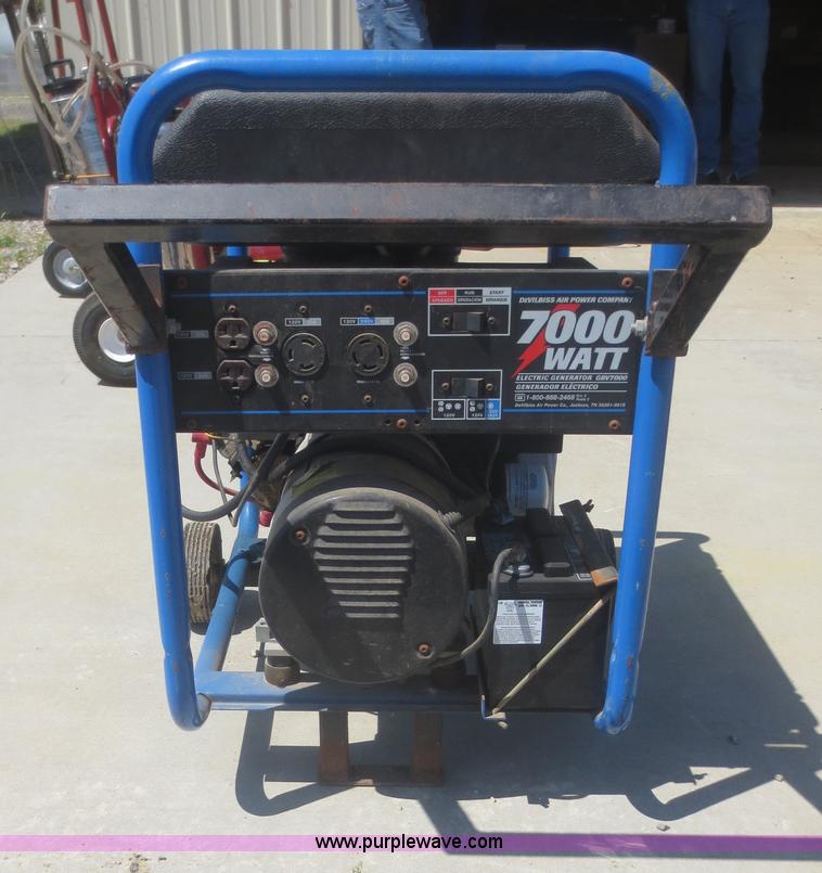 image for item F8246 Devilbiss GBV7000 generator