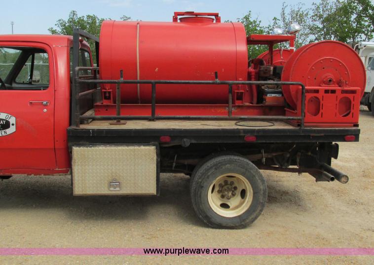 image for item G9307 1990 Dodge W350 pumper fire truck