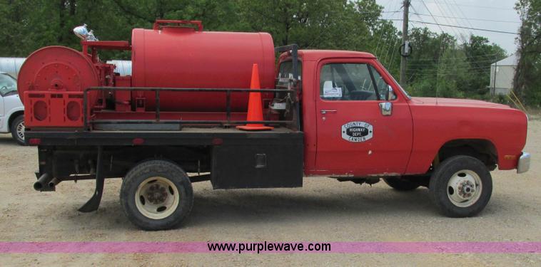 image for item G9307 1990 Dodge W350 pumper fire truck