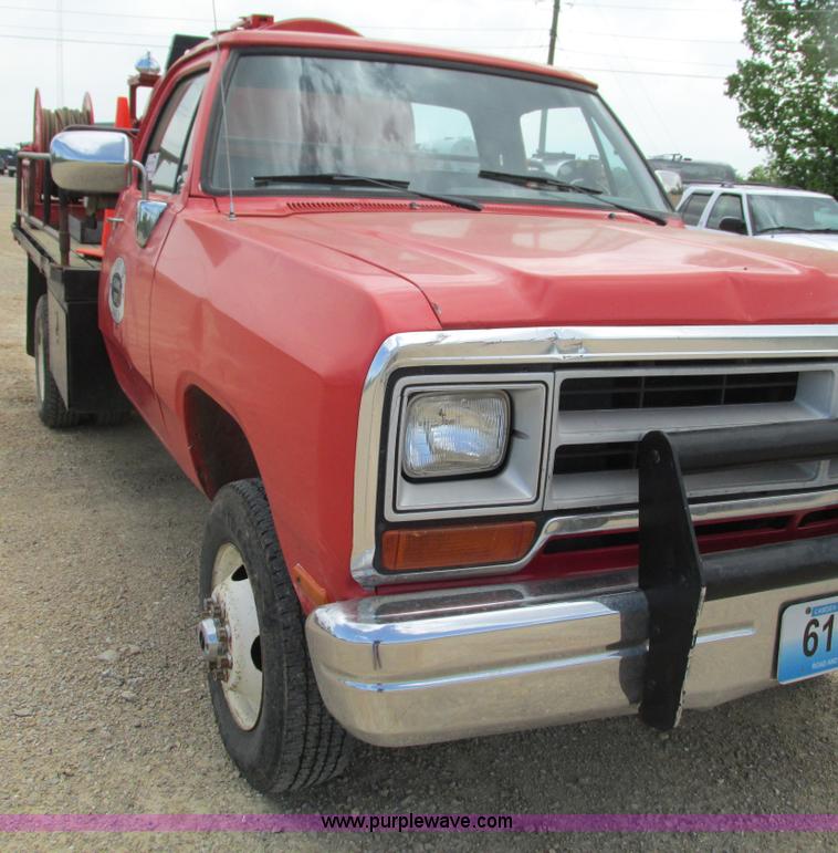 image for item G9307 1990 Dodge W350 pumper fire truck