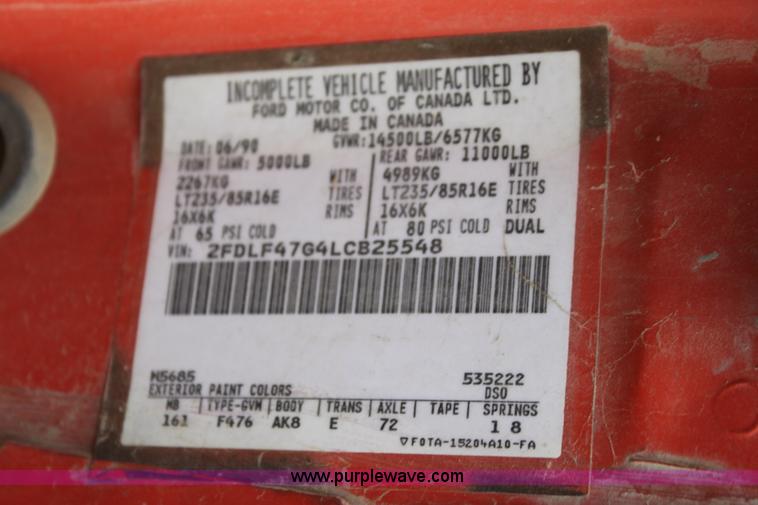 image for item H2053 1990 Ford F450 Super Duty bucket truck