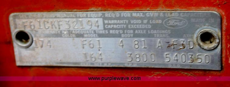 image for item H2064 1969 Ford F600 bucket truck