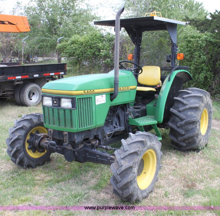 image for item H2066 1995 John Deere 5400 MFWD tractor