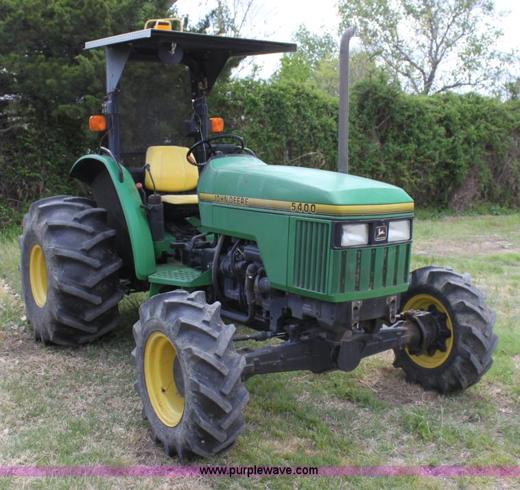 image for item H2066 1995 John Deere 5400 MFWD tractor
