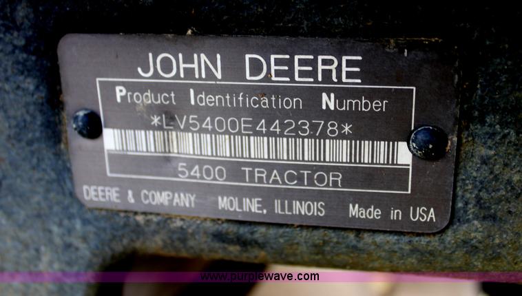 image for item H2066 1995 John Deere 5400 MFWD tractor