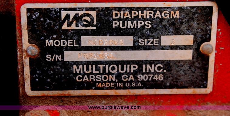 image for item H5652 Multi Quip 306R 3" diaphragm pump