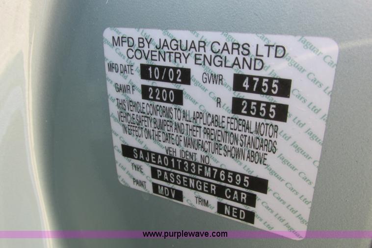 image for item I9689 2003 Jaguar S-Type