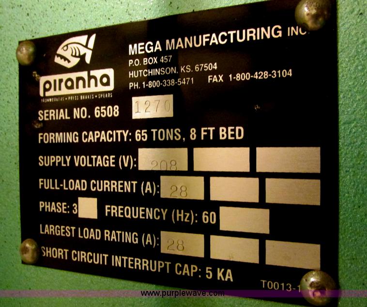 image for item I9693 Mega Piranha press brake