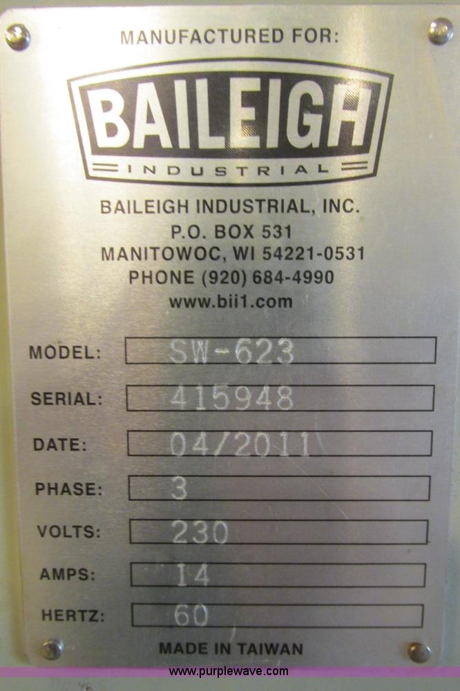 image for item I9694 2011 Baileigh SW-623 five station work horse