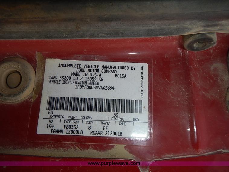 image for item J3194 1995 Ford F800 dump truck