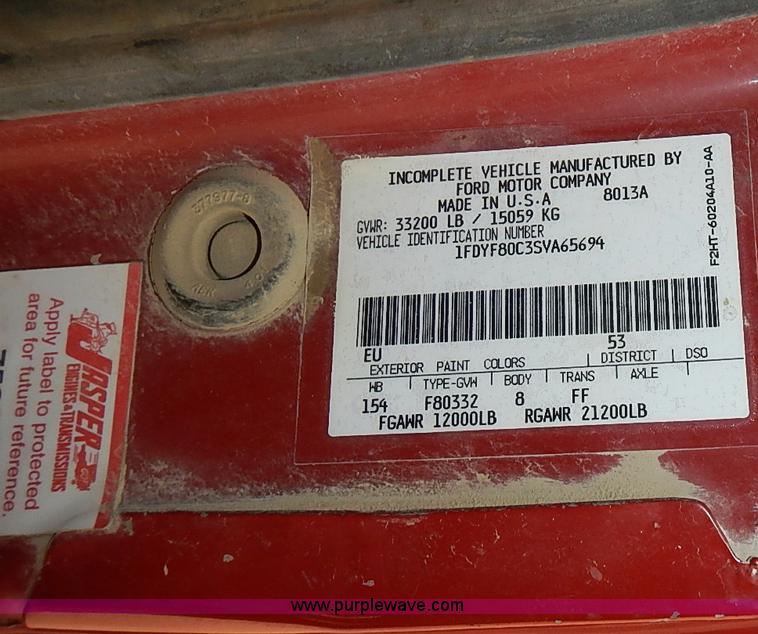 image for item J3194 1995 Ford F800 dump truck