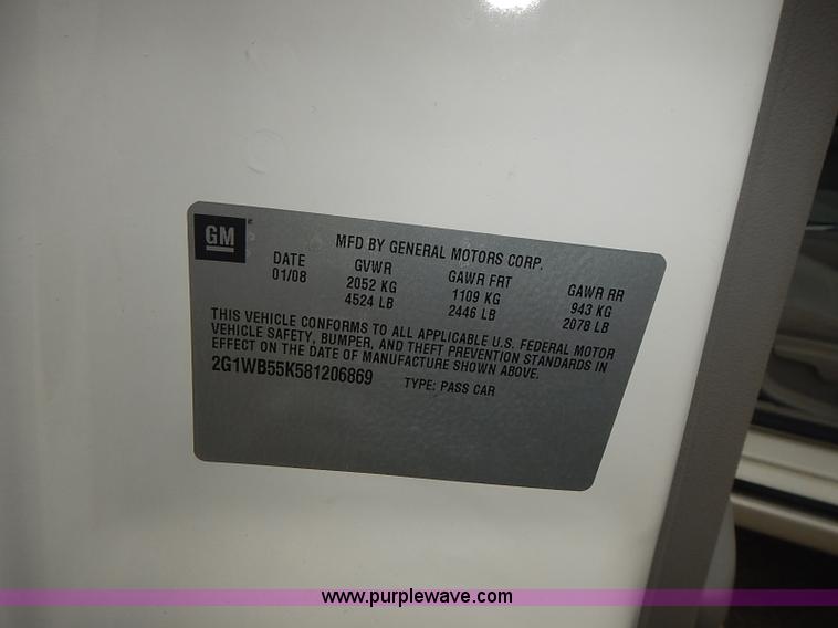 image for item J3237 2008 Chevrolet Impala LS